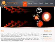 Tablet Screenshot of perfectforging.com